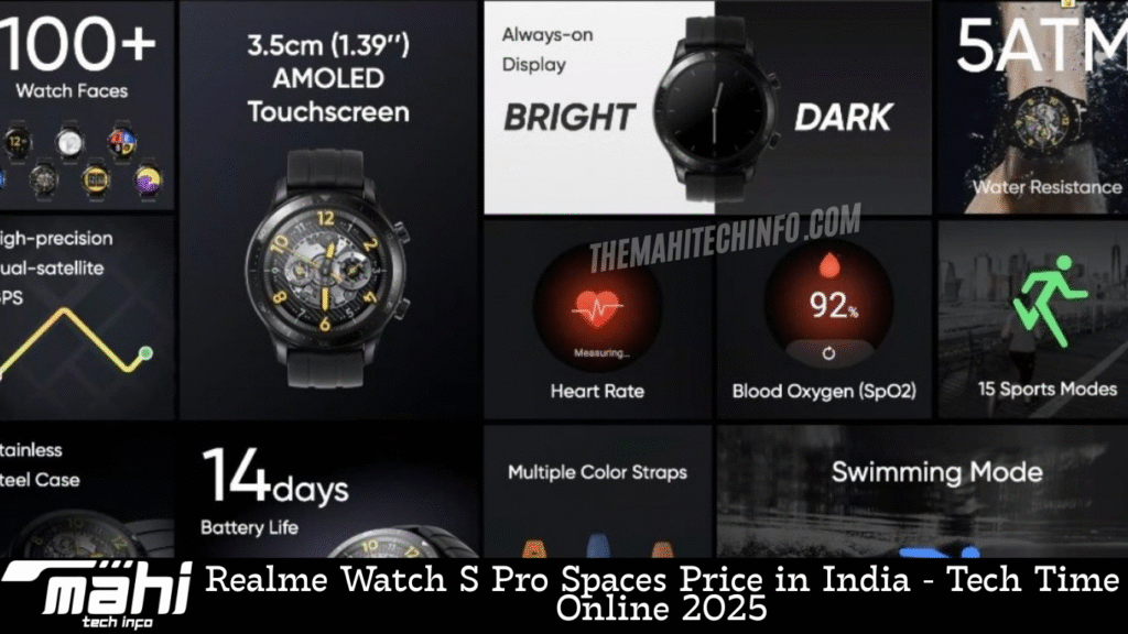 Realme Watch S Pro Spaces Price in India - Tech Time Online 2025